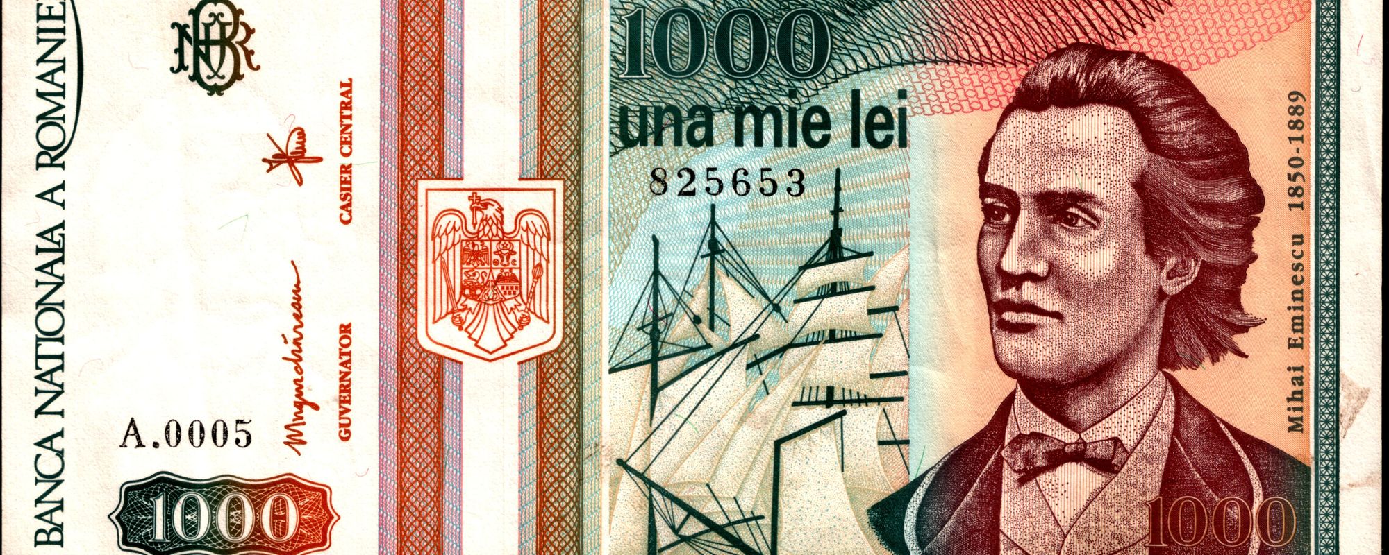 Romanian bank note 1000 lei