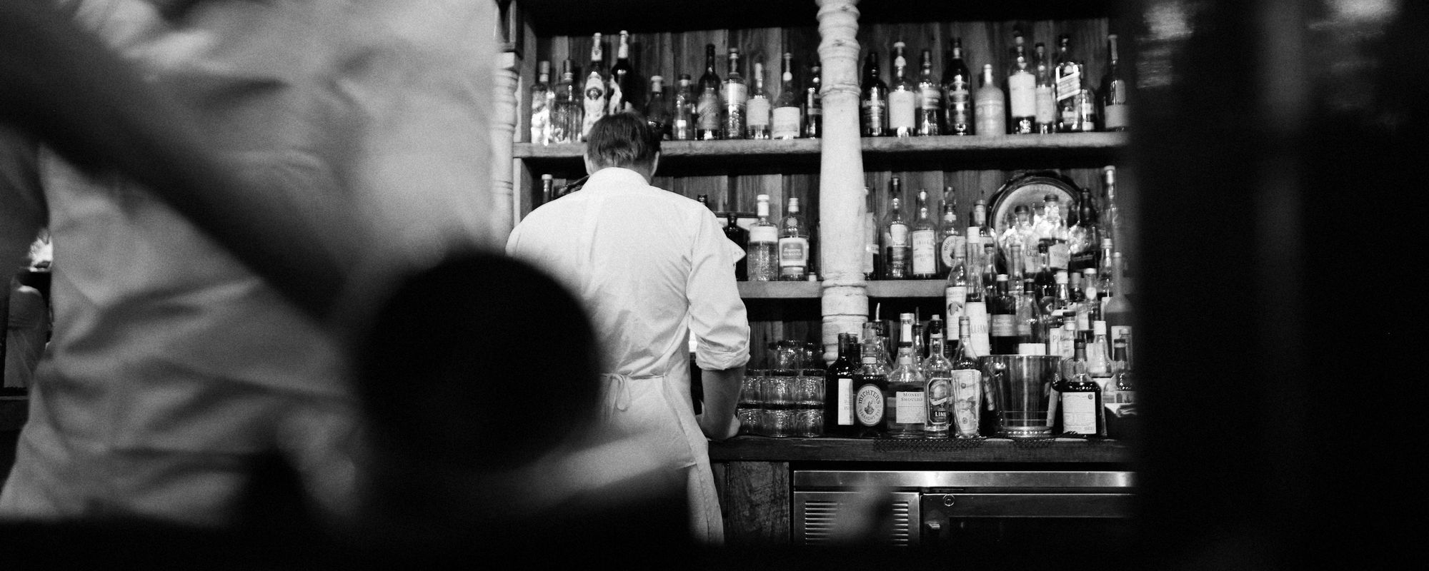 Bartender at work